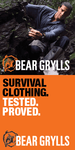 uk home shopping Bear Grylls survival wear
